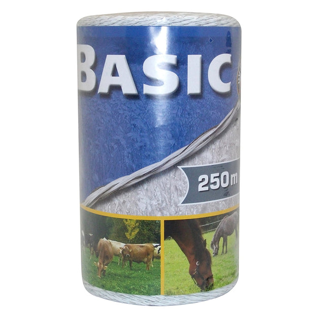 Corral 250m / White Basic Fencing Polywire 250M