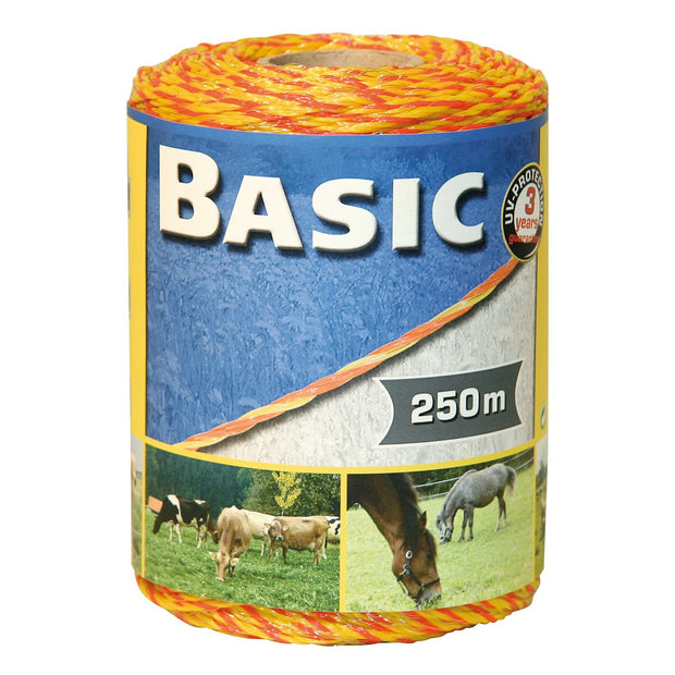 Corral 250m / Yellow/Orange Basic Fencing Polywire 250M