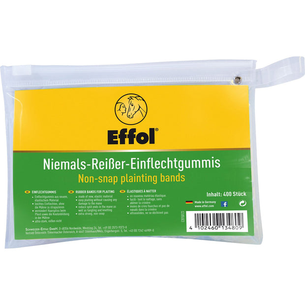 Effol 400 Pack / Black Effol Non-Snap Plaiting Bands