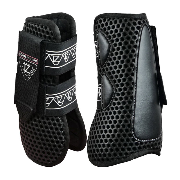 Equilibrium Products Horse Boots Black / XSmall Equilibrium Tri-Zone Open Fronted Tendon Boots
