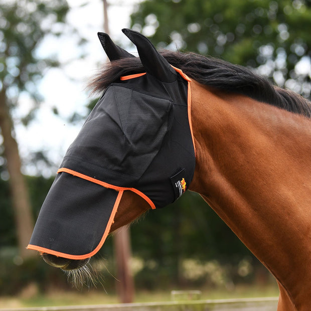 Equilibrium Products Fly Mask Equilibrium Field Relief Detachable Nose Piece Black