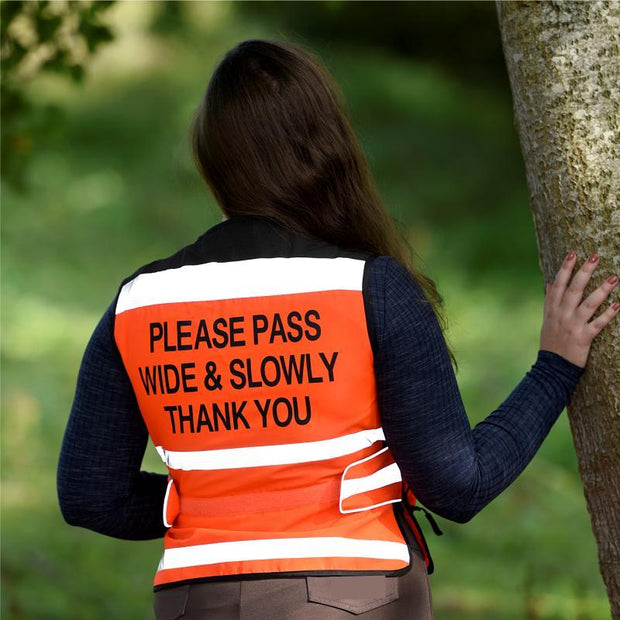 Equisafety Equisafety Air Waistcoat Please Pass Wide & Slowly