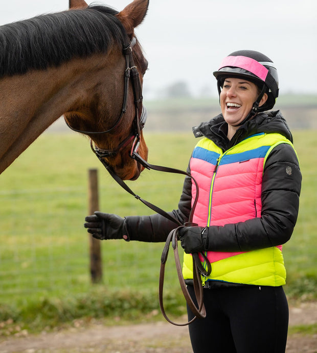 Equisafety Equisafety Hi-Vis Riding Gilet Pink/Yellow