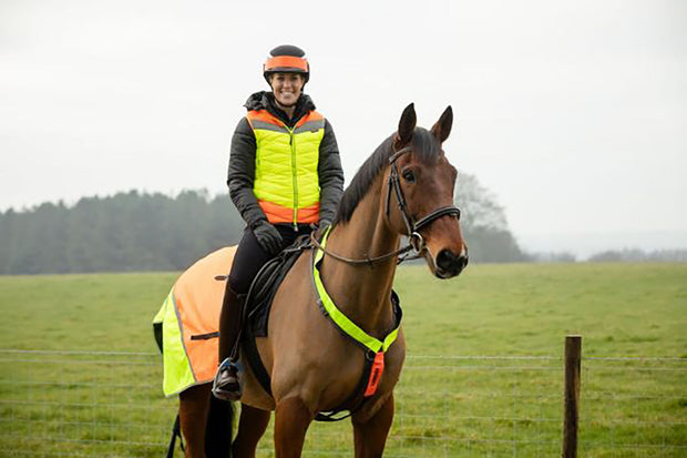 Equisafety Equisafety Hi-Vis Riding Gilet Yellow/Orange