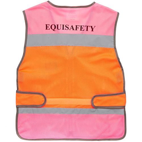 Equisafety Equisafety Multi Colour Hi Vis Waistcoat Pink/Orange