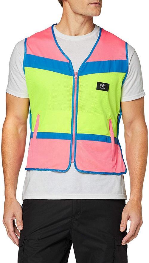 Equisafety Equisafety Multi Colour Hi Vis Waistcoat Pink/Yellow