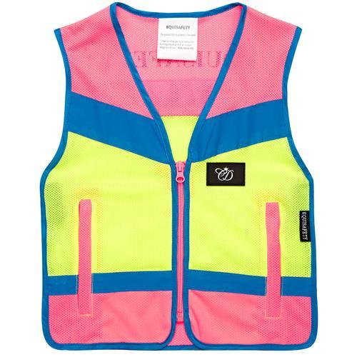 Equisafety Equisafety Multi Colour Hi Vis Waistcoat Pink/Yellow