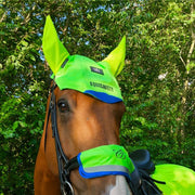 Equisafety Tack Equisafety Multi Coloured Nose, Brow, Rein Band Green/Yellow