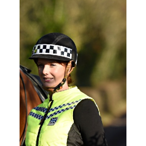 Equisafety Riding Hat Equisafety Polite Hat Band Black Chequer Tape