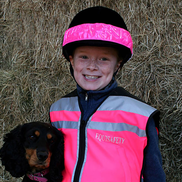 Equisafety Riding Hat Pink Equisafety Hat Band