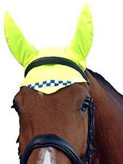 Equisafety Muffler POLITE Reflective Hi Vis Horse Ear Covers - YELLOW