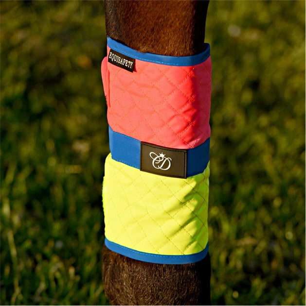 Equisafety Multi Coloured Leg Boots - PINK/YELLOW from Equisafety ...