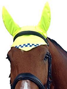 Equisafety Muffler Pony POLITE Reflective Hi Vis Horse Ear Covers - YELLOW
