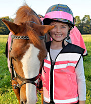 Equisafety High Viz Small/Child / Pink Equisafety Air Waistcoat Plain