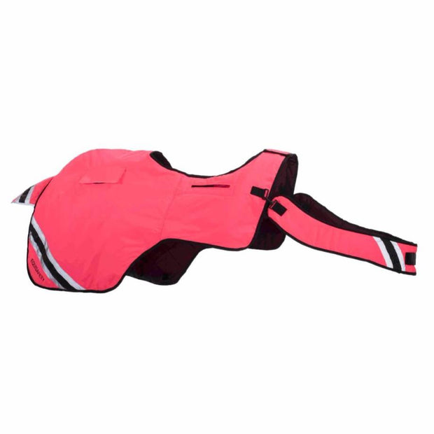 Equisafety Rug XS RUG - Waterproof Quilted Hi Vis Wraparound Rug- Pink