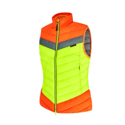 Equisafety XSmall Equisafety Hi-Vis Riding Gilet Yellow/Orange