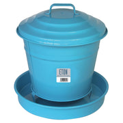 Eton Chicken Feed Blue Eton Cottage Garden Covered Poultry Feeder
