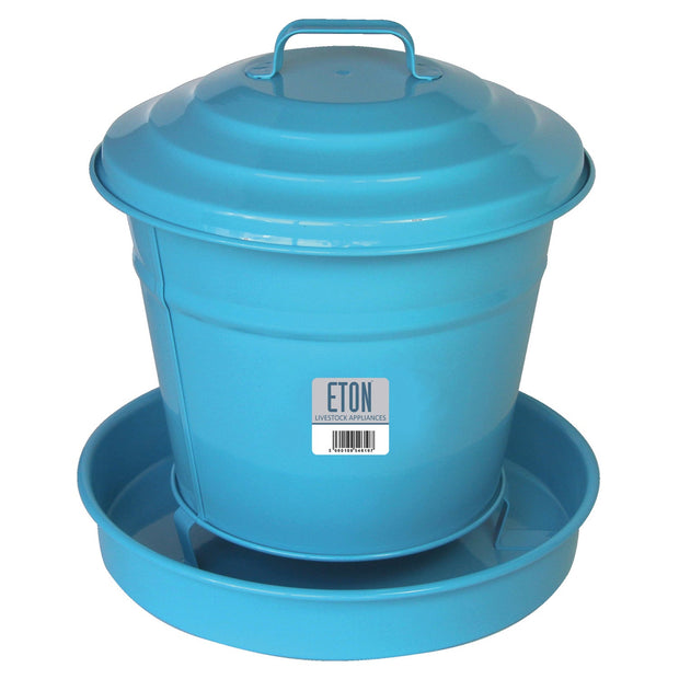 Eton Chicken Feed Blue Eton Cottage Garden Covered Poultry Feeder
