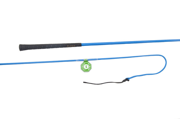 Fleck Driving Whip 100cm / Blue Fleck Driving Whip - Marathon (07001)