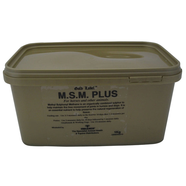 Gold Label Horse Vitamins & Supplements 1 Kg Gold Label M.S.M. Plus
