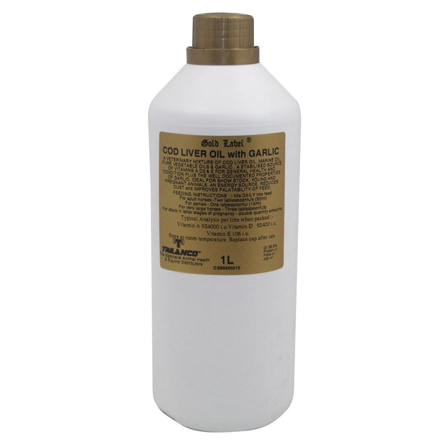 Gold Label Supplements 1 Lt Gold Label Cod Liver Oil With Garlic