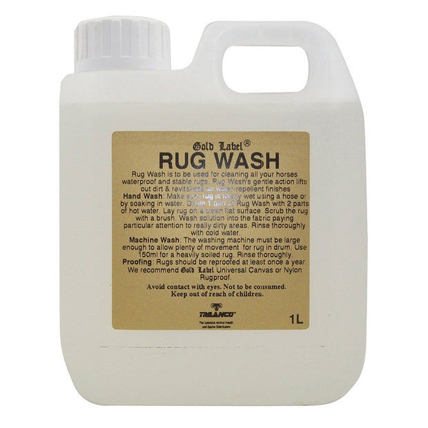 Washable Rug Label Gold Label Rug Wash from Gold Label – Riding & Harness Stuff