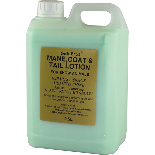 Gold Label Grooming 2.5 Lt Gold Label Mane, Tail & Coat Lotion