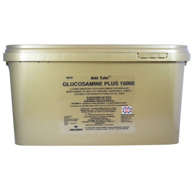 Gold Label Supplements 2.7 Kg Gold Label Glucosamine Plus 15000