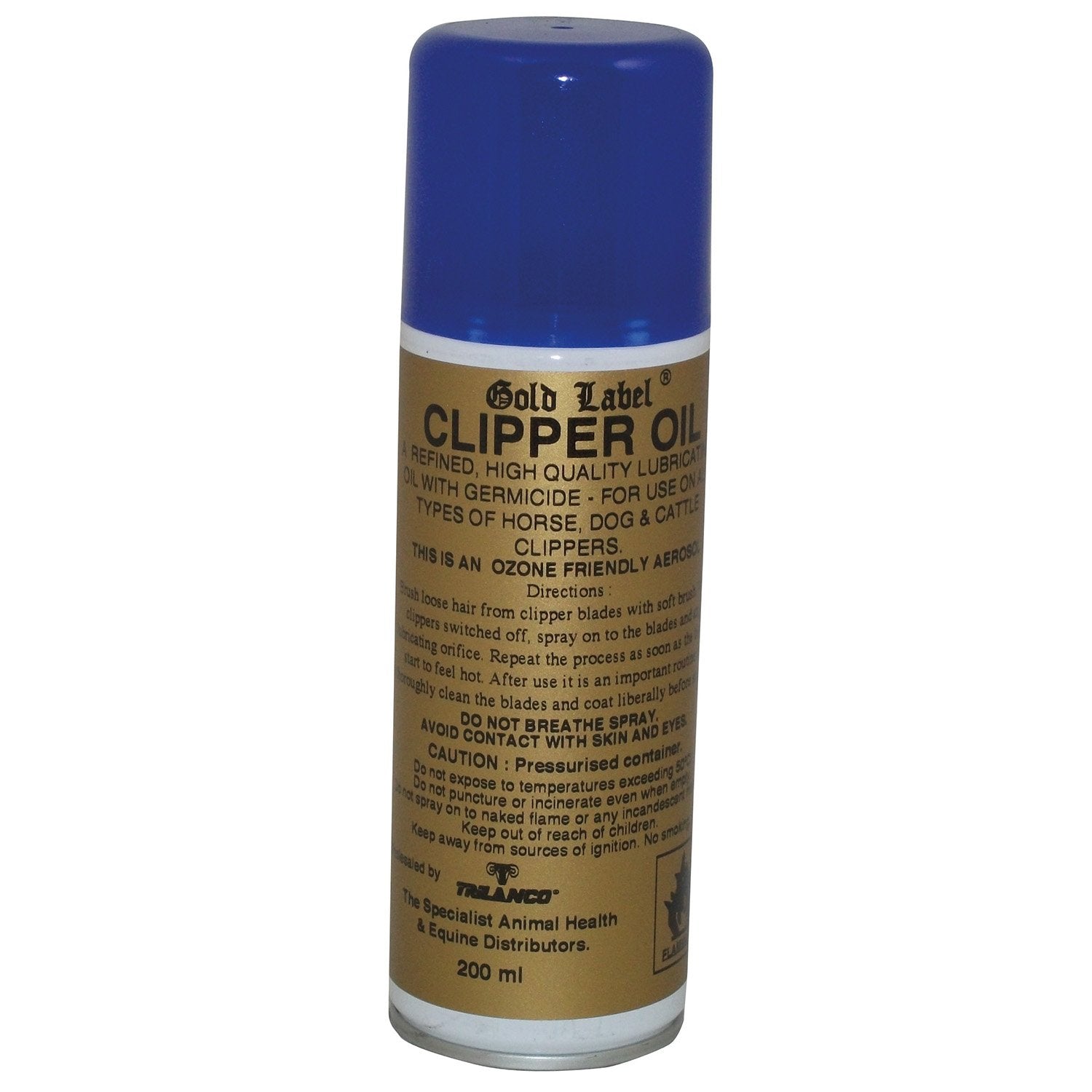Gold Label Clipper Oil from Gold Label – Riding & Harness Stuff