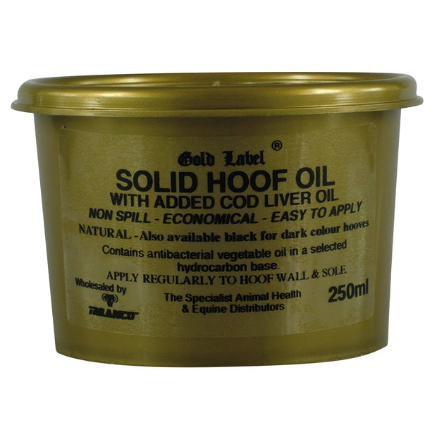 Gold Label Grooming 250 Ml / Natural Gold Label Solid Hoof Oil