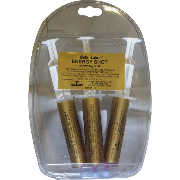 Gold Label 3 X 20 Ml Syringe Gold Label Energy Shot