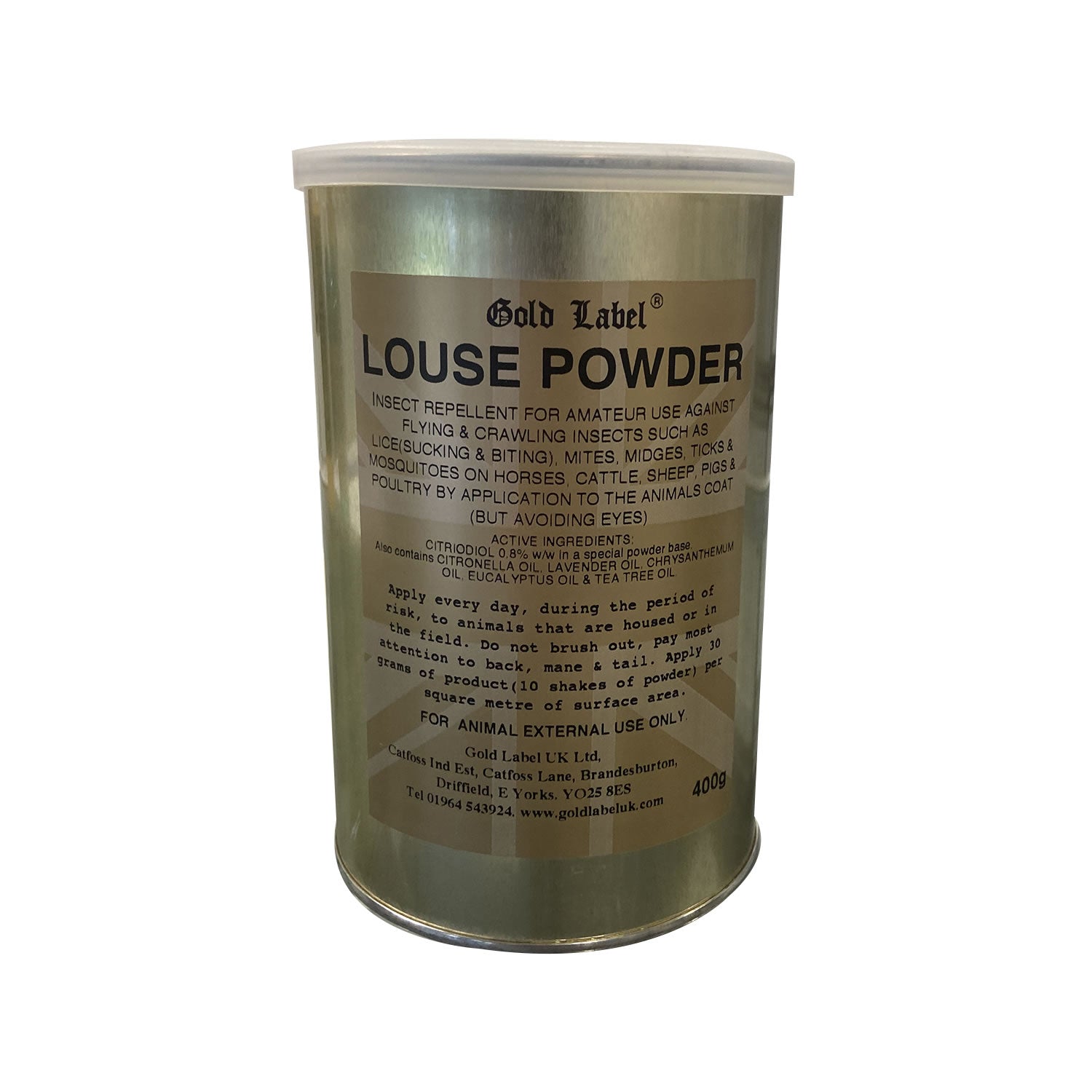Gold Label Louse Powder from Gold Label – Riding & Harness Stuff
