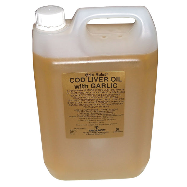 Gold Label Supplements 5 Lt Gold Label Cod Liver Oil With Garlic