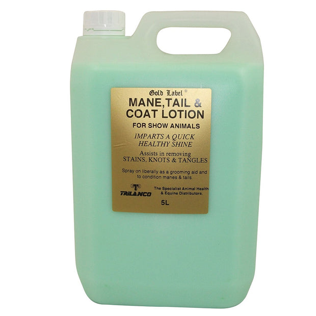 Gold Label Grooming 5 Lt Gold Label Mane, Tail & Coat Lotion