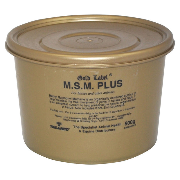 Gold Label Horse Vitamins & Supplements 500 Gm Gold Label M.S.M. Plus