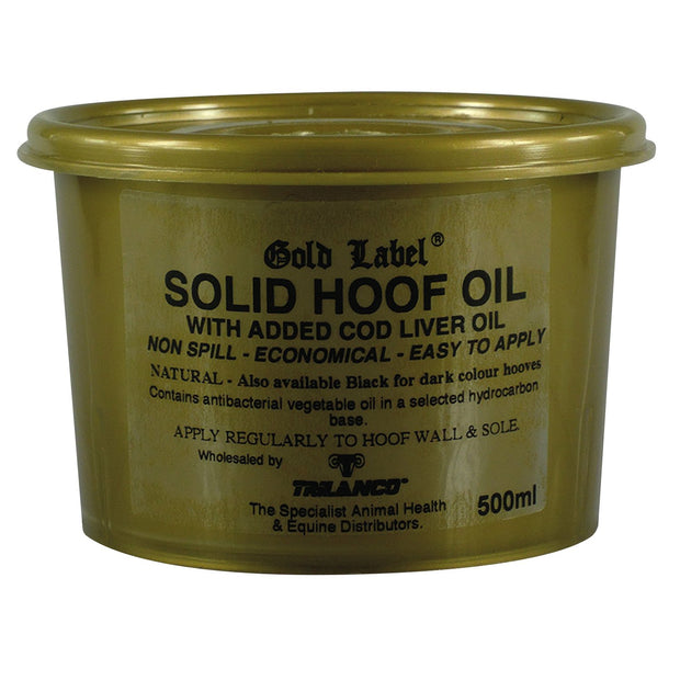 Gold Label Grooming 500 Ml / Natural Gold Label Solid Hoof Oil