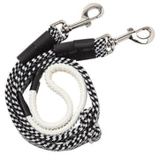 Gymkhana Reins Black/White Polocrosse Reins