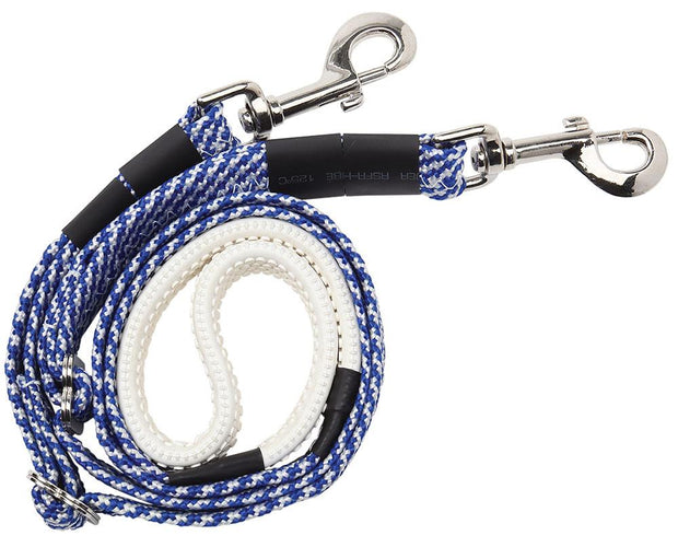 Gymkhana Reins Blue/White Polocrosse Reins