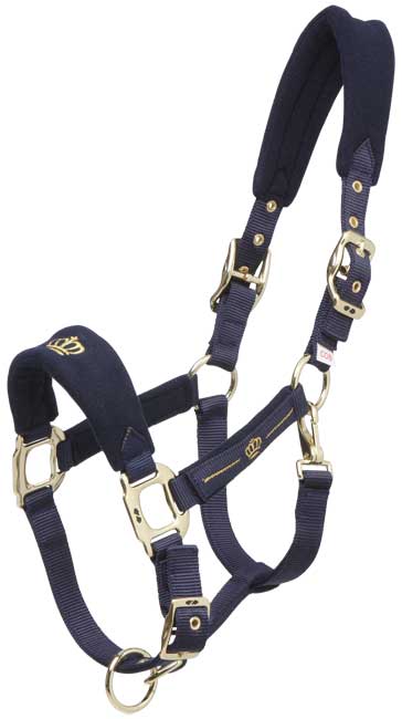 Gymkhana Headcollar Cob Gold Crown Headcollar