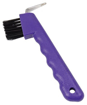 Gymkhana Grooming Purple Hoof Pick Brush Deluxe