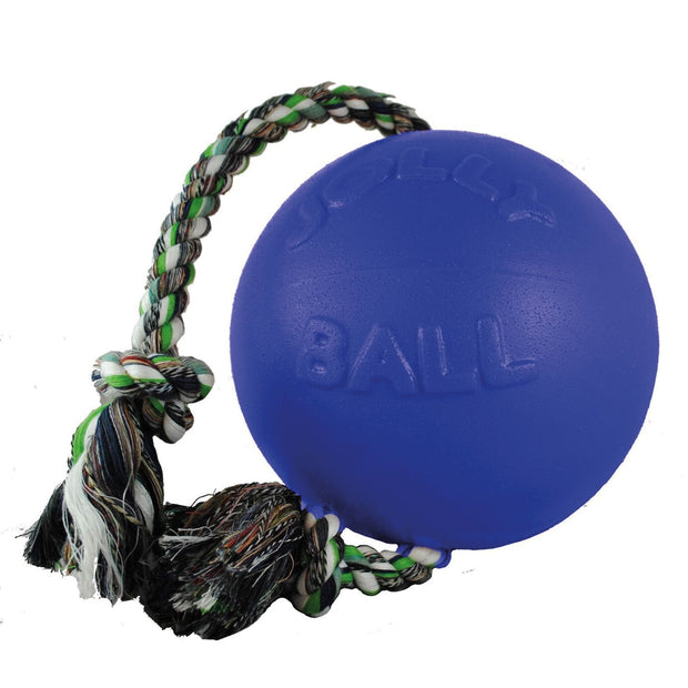Horsemen's Pride 8" / Blue Jolly Pets Romp-N-Roll Jolly Ball