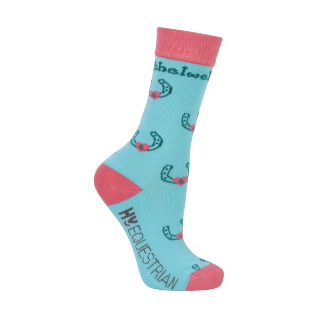 Hy Equestrian Socks Hy Equestrian Thelwell Collection Children’s Trophy Socks (Pack of 3) CLEARANCE
