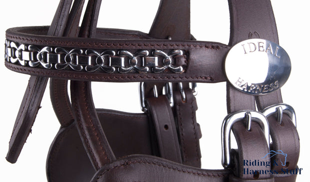Ideal Driving Bridle Ideal Luxe Leather Browband