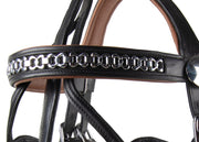 Ideal Driving Bridle Mini / Black/London Ideal Luxe Leather Browband
