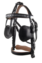 Ideal Driving Bridle Mini / Black/London Ideal Luxe Leather Driving Bridle