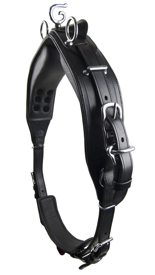 Ideal Driving Harness Mini / Fixed / Black Ideal Luxe Back Pad Leather Driving Saddle Complete