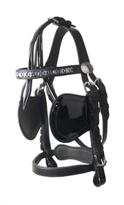 Ideal Driving Bridle Mini Ideal Luxe Driving Bridle Patent Leather Blinkers