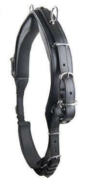 Ideal Driving Harness Shetland / Black Ideal Equestrian LeatherTech Back pad Leather Driving Saddle Complete