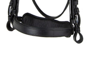 Ideal Driving Bridle Shetland / Black Ideal Luxe Leather Anatomical Noseband