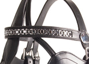 Ideal Driving Bridle Shetland / Black Ideal Luxe Leather Browband